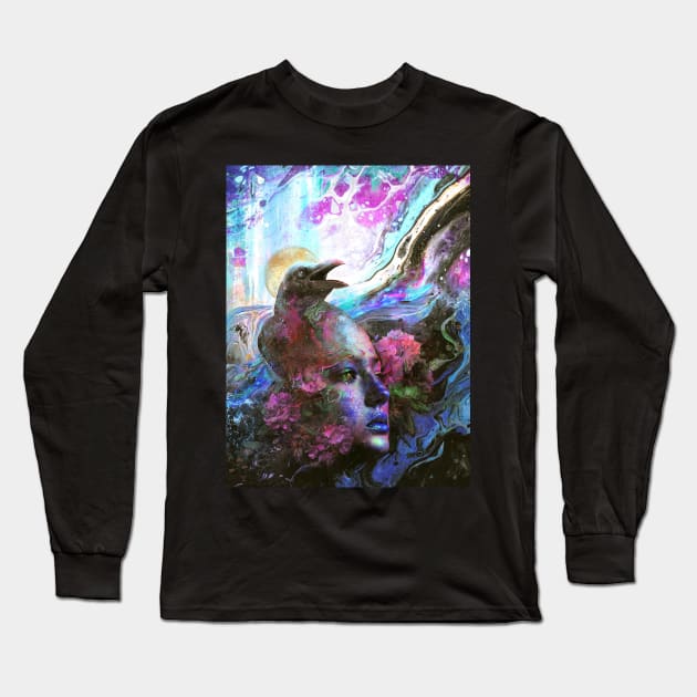 Raven Memories Long Sleeve T-Shirt by barrettbiggers